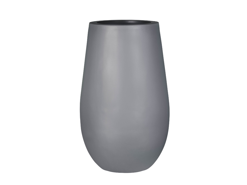 TALL TRUNK PLANTER DARK GREY POLY  POLY FIBER  20.5"x33.5"