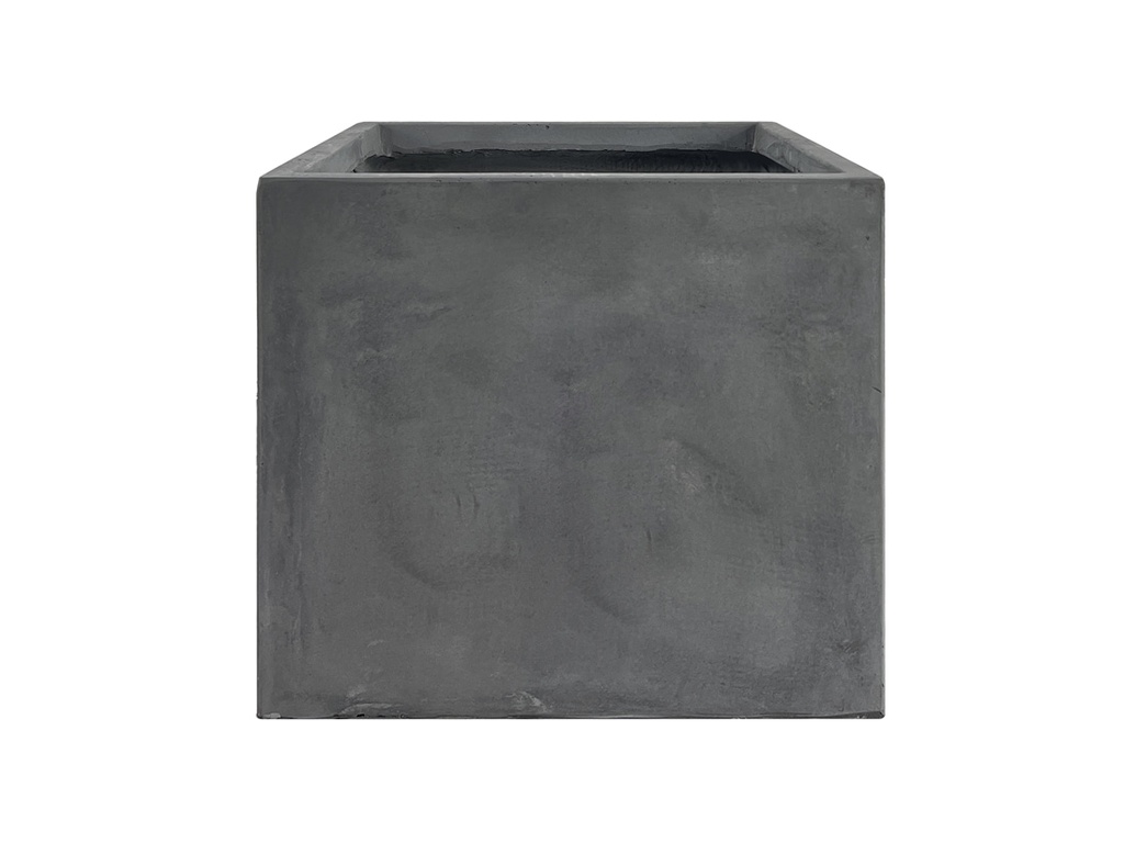 [FS-0003CMG-S4] CUBE PLANTER CEMENT GREY, SET OF 4-17.5"x17", 14"x14", 12"x11.5", 9.5"x8.5"