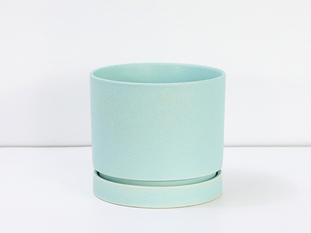 [IP-DA2560SGS-B-C6] CARMEL ATTACHED SAUCERS PLANTERS, SEAGRASS, 6.0"X5.5", CASE OF 6