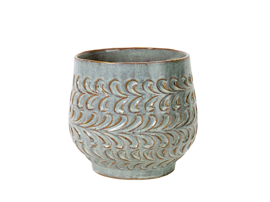 [IP-DG2216MWH-C-C4] TEAR DROP PLANTER CUP, MILKY WHITE, 6.5'x6.5'x5.5'SOLD IN CASE OF 4