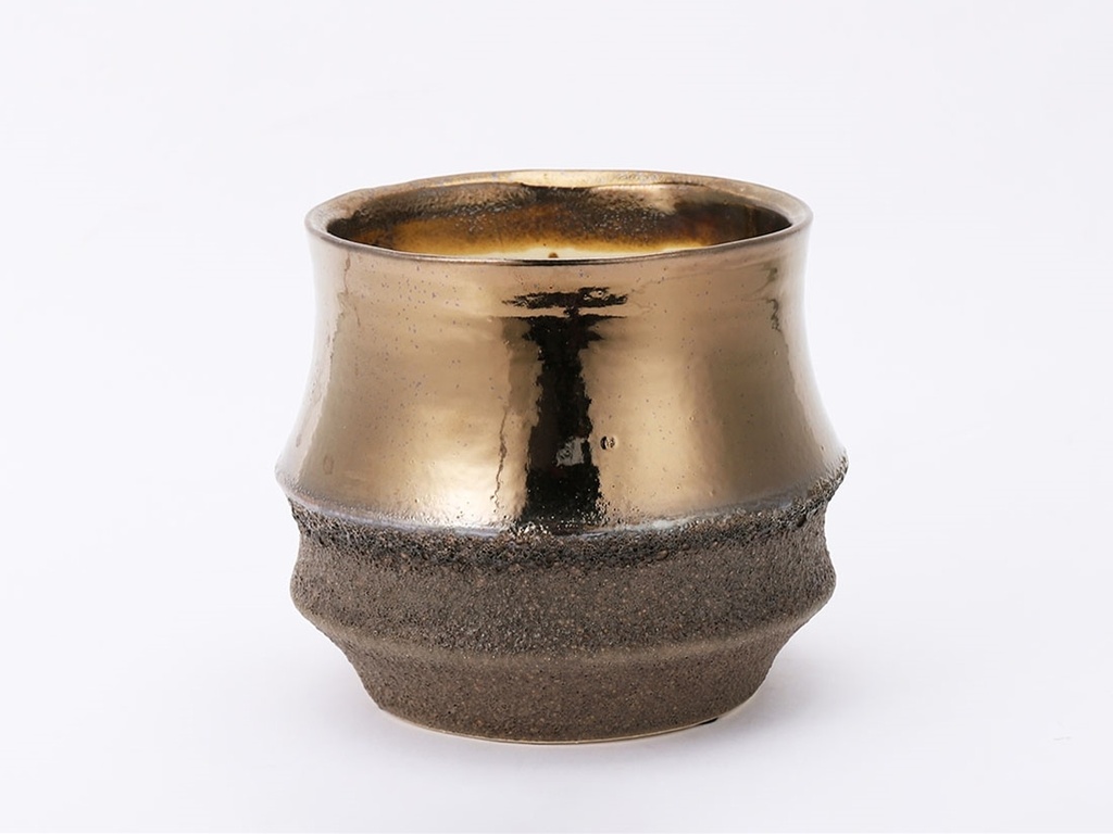 [IP-DG2242RGD-B-C8] SANTA BARBARA PLANTERS, RUSTIC GOLD, 6.0"x5.5", CASE OF 8