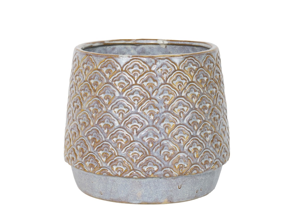 [IP-DG2479MWH-B-C2] PETAL PLANTER CUP, MILKY WHITE, 7.5'x7.5'x6.5'SOLD IN CASE OF 2