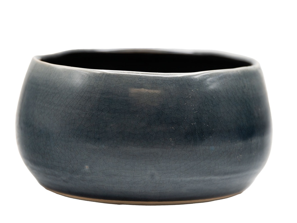 [IP-J16242NBL-B-C6] JEWEL FREEFORM BOWL, NORDIC BLUE, 6.0" X 6.0" X 3.5", SOLD IN CASE OF 6