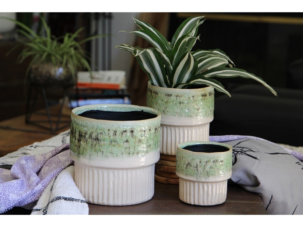 [IP-J19136SVM-C-C9] JEWEL MARTINI PLANTER, SAVANNAH MOSS, 4.5" X 4.0", SOLD IN CASE OF 9