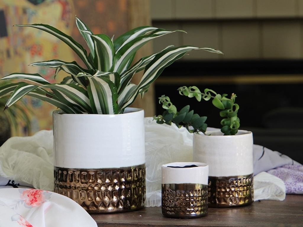 [IP-J19270IVW-B-C8] JEWEL CACHE POT, IVORY WHITE, 4.0"x4.5", SOLD IN CASE OF 8