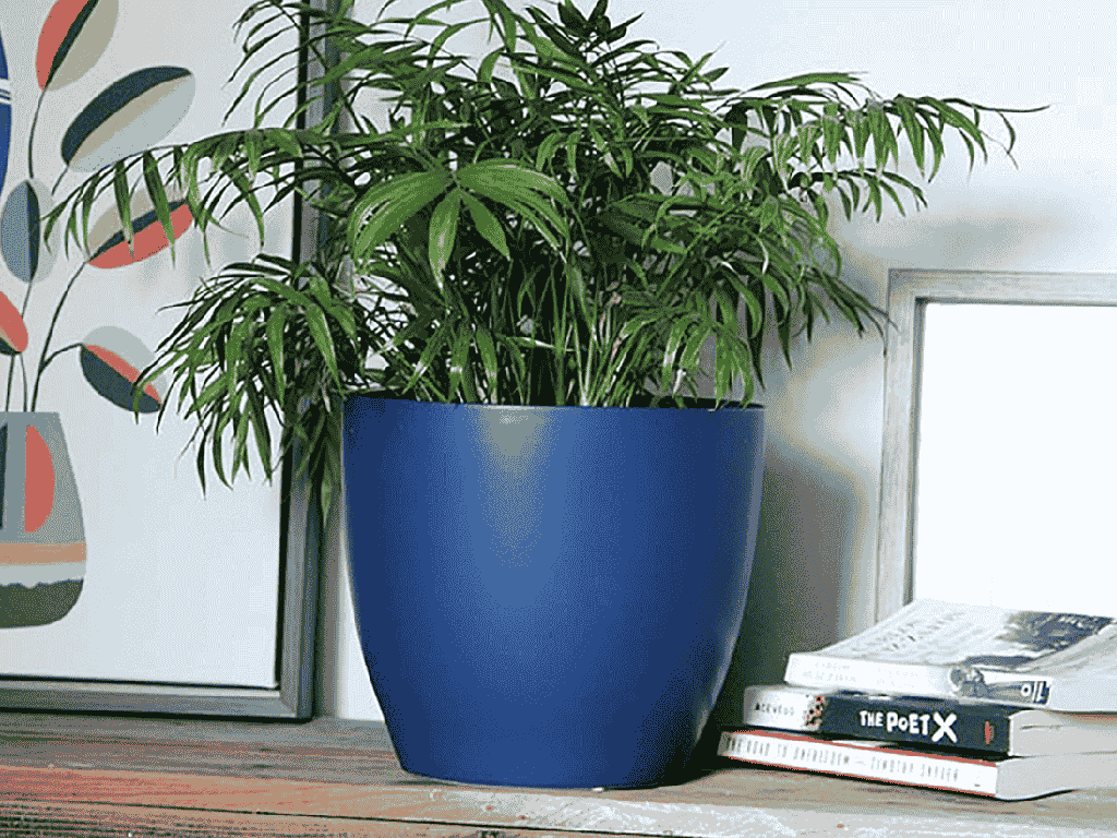 [IP-MC2023MCB-C2] PEACE LILY CACHE POT, MATTE CLASSIC BLUE, 8.5"X7.5", SOLD IN CASE OF 2