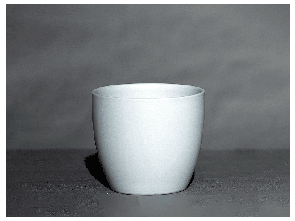 [IP-MC2023MLB-C2] PEACE LILY CACHE POT, MATTE LIGHT BLUE, 8.5"X7.5", SOLD IN CASE OF 2