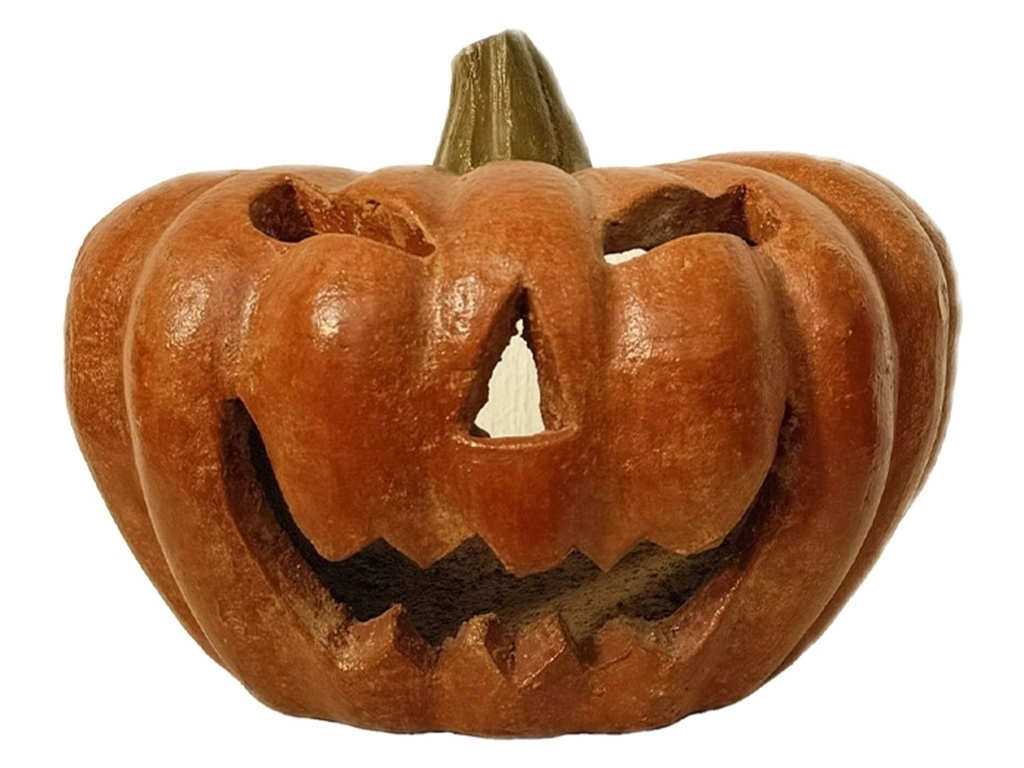 [MC-AP0018] HALLOWEEN PUMPKIN W/ WIDE SMILE, 13.0"X10.0"