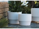 LARGE PLANET PLANTER, CLOUD WHITE, SET OF 3- 14"X11", 12"X10", 10"X9"