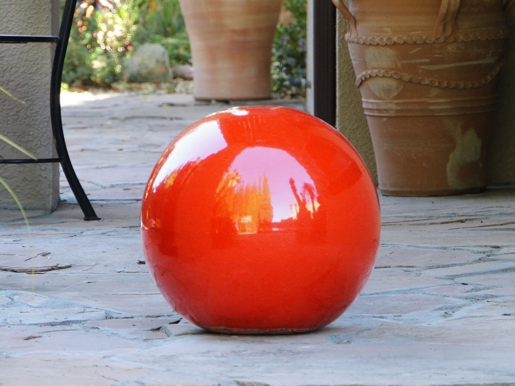 [PC-A3000APB-D] DECORATIVE SPHERE, 12.0", APRICOT BRIGHT