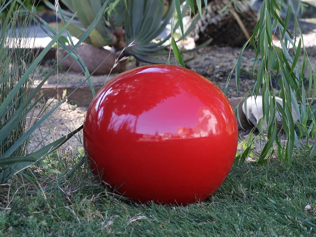 [PC-A3000CSB-D] DECORATIVE SPHERE, 12.0", CRIMSON BRIGHT