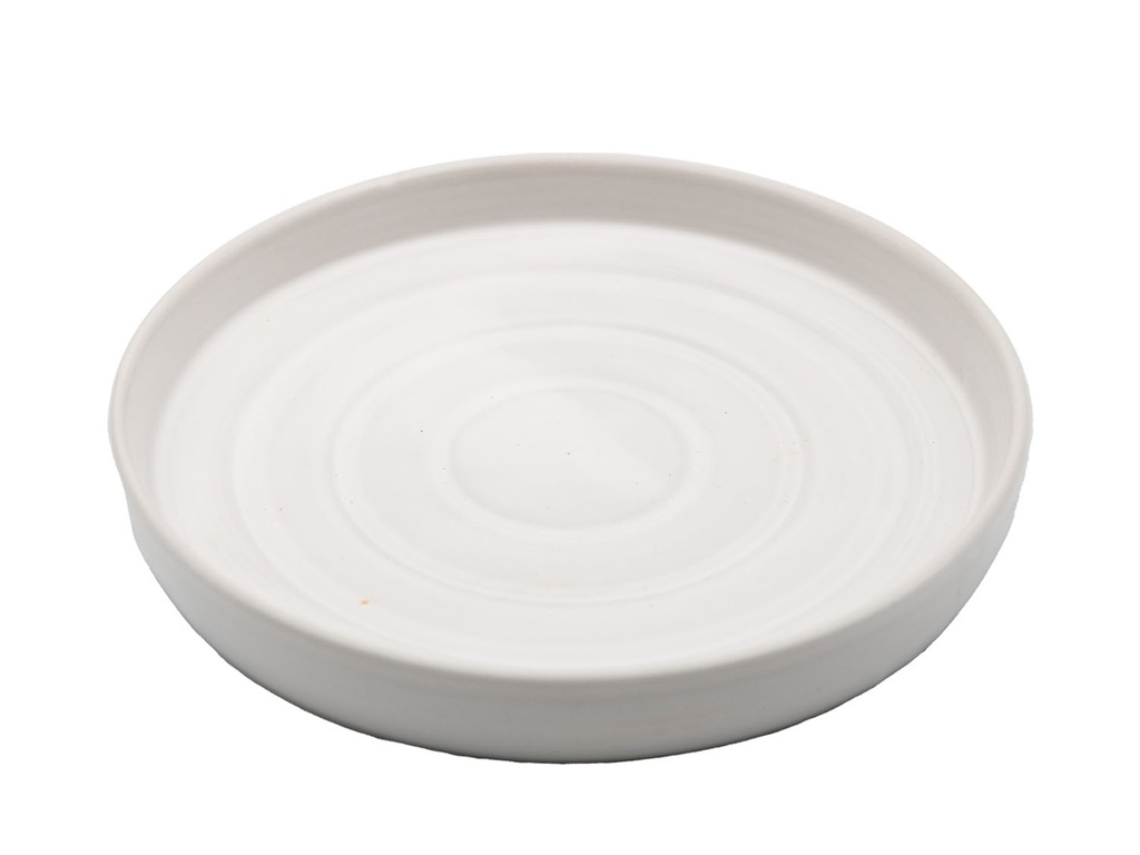 [PC-SCR04CWH] SAUCER, CLOUD WHITE, OD 12", ID 10.5"