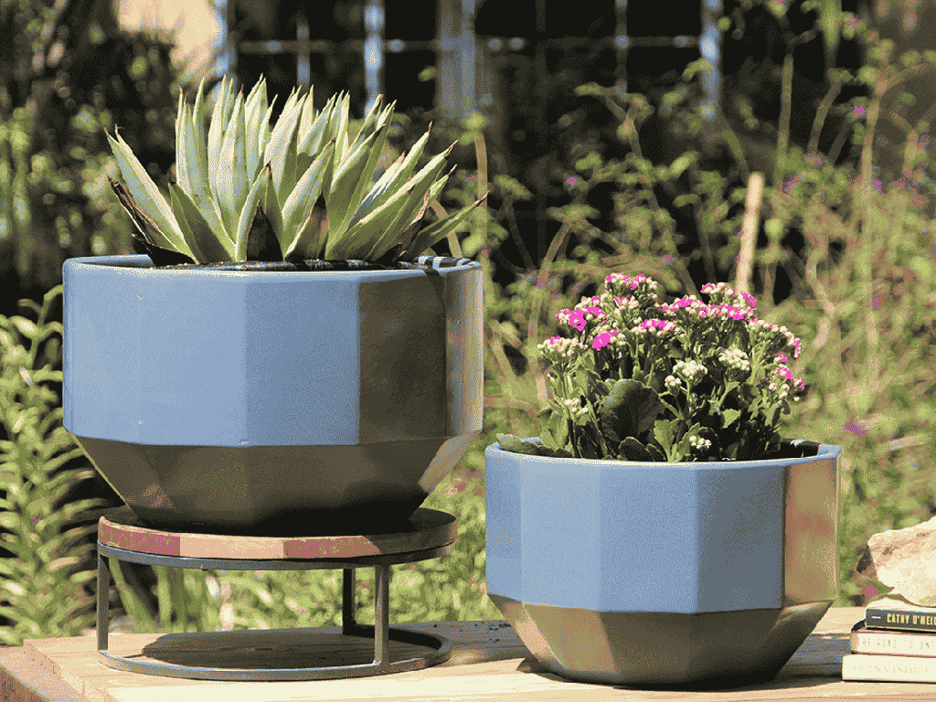 [PC-T3001TBL-S2] APOLLO PLANTER , TWILIGHT BLUE, 14.0"x8.5" 12.0"x7.5"