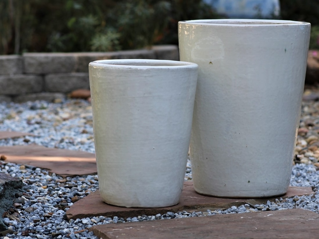 [PF-9039WHT-S3] VASO PLANTER, WHITE, SET OF 3- 17.5"X24.0", 14.0"X18.0", 11.0"X13.5"