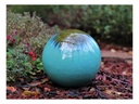 DECORATIVE SPHERE, RUNNING TURQUOISE, 16"