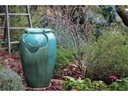 TEA GARDEN FOUNTAIN, SELF CONTAINED, RUSTY GREEN, SIZE B, 21.0" X 32.0" (PUMP INCLUDED)