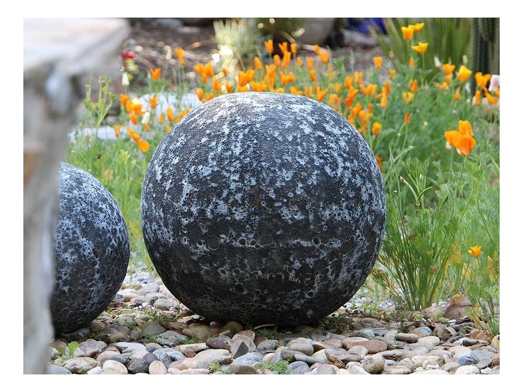 [PV-A500CBK-A] DECORATIVE SPHERE, CORAL BLACK, SIZE A, 16"D