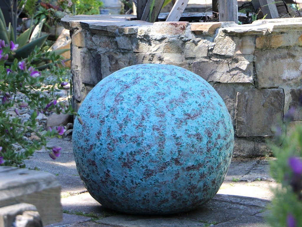[PV-A500CGV-B] DECORATIVE SPHERE, CORAL GROVE, SIZE B, 12"D