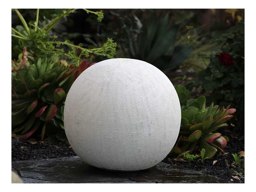 [PV-A500CWH-A] DECORATIVE SPHERE,  CORAL WHITE, SIZE A, 16"D
