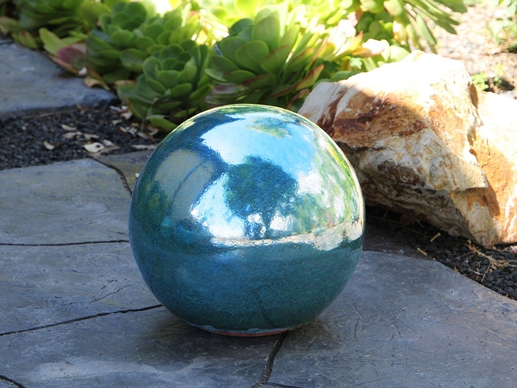 [PV-A500GNM-A] DECORATIVE SPHERE,  GREEN MIRAGE, 16"