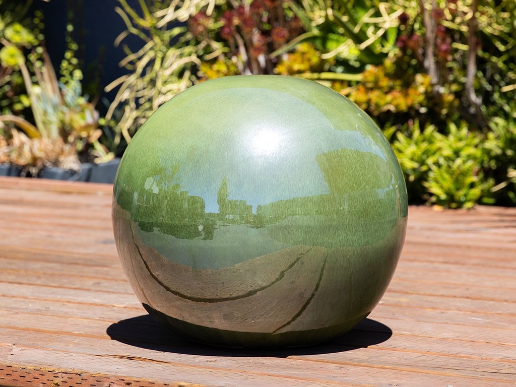 [PV-A500MSG-XL] DECORATIVE SPHERE, MOSSY GREEN, 19.5