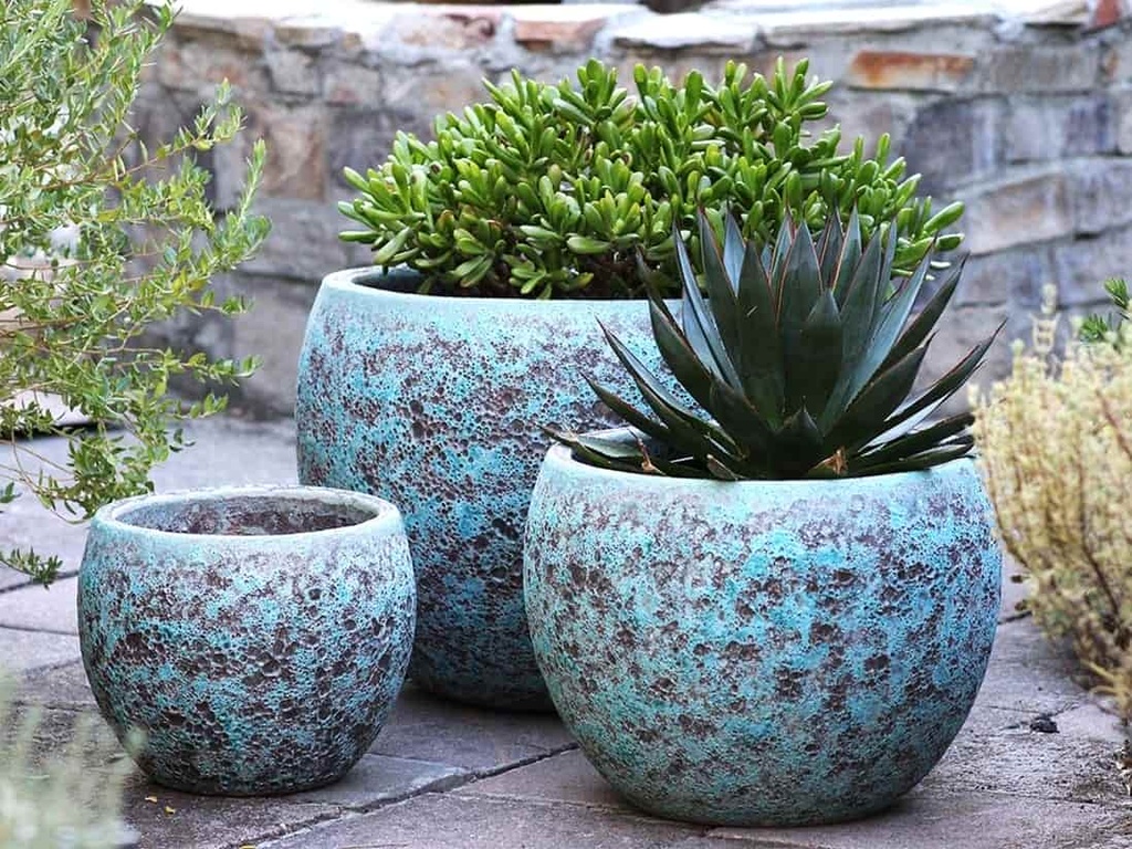 [PV-CG8012CGV-S3] LOW MILANO PLANTER, CORAL GROVE, SET OF 3- 21.5" X 15.5", 16.0" X 12.0", 12.0" X 10.0"