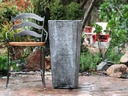 TALL SQUARE PLANTER, CORAL BLACK, 16"X35.5"