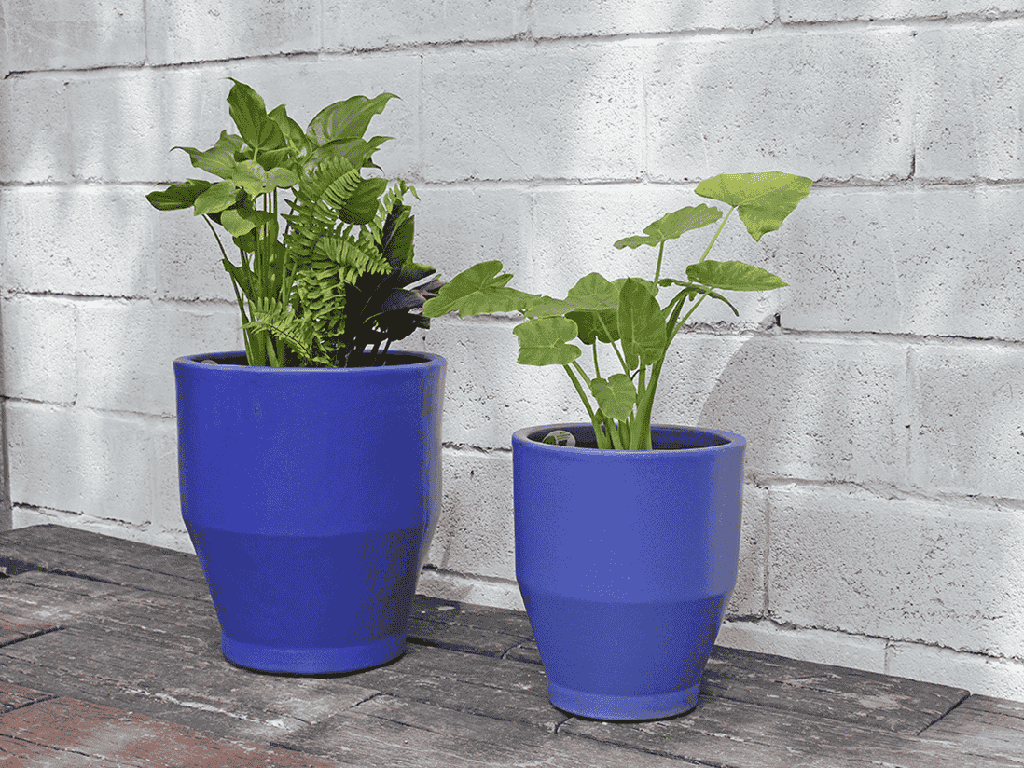 [PV-CG8251CBL-S2] DAYLILY PLANTER, CLASSIC BLUE, SET OF 2- 14.5" X 16.0", 11.5" X 13.5"