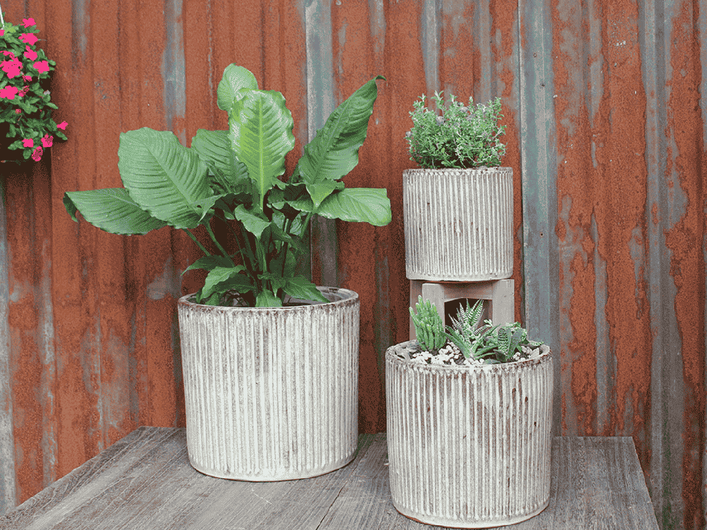 [PV-CG8253LMC-S3] BRULEE PLANTER, LIGHT MOCHA, SET OF 3- 15.0" X 14.0", 12.0" X 11.5", 9.5" X 8.5"