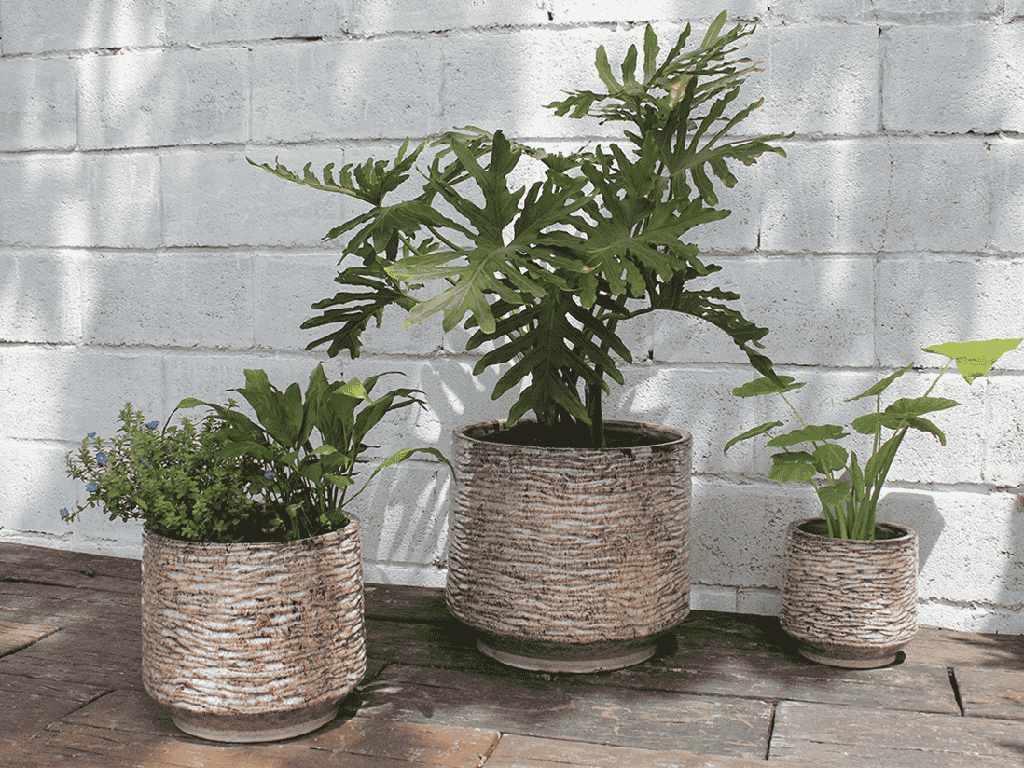 [PV-CG8254LMC-S3] UMBROSA PLANTER, LIGHT MOCHA, SET OF 3- 15.5" X 14.0", 12.0" X 11.0", 8.5" X 8..5"