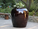 PATTAYA JAR, RED BROWN, 35.5"x36.5"