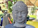 LARGE BUDDHA HEAD, STONE BROWN, SIZE A, 17.5" X 30.5"