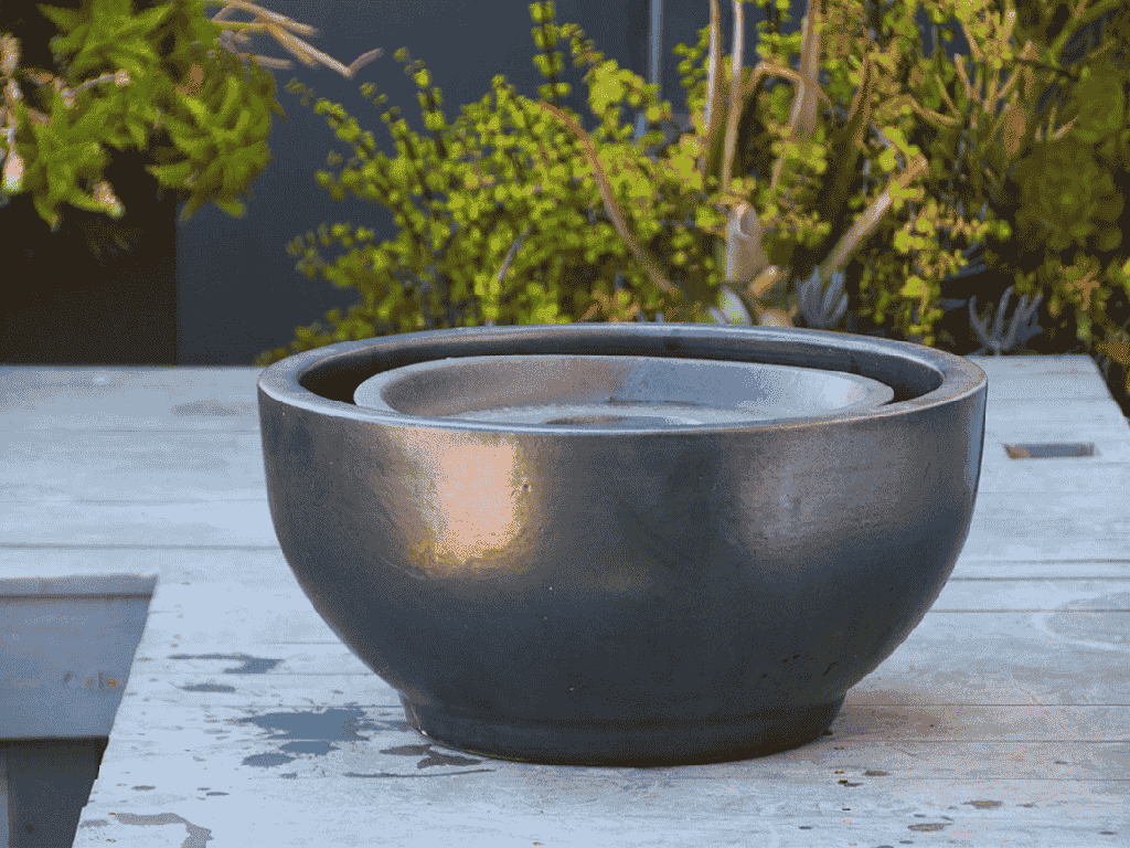[PV-LBWB5218MK-A] FOUNTAIN BOWL WITH COVER, MATTE BLACK, SIZE A - 28.5"X15.5"