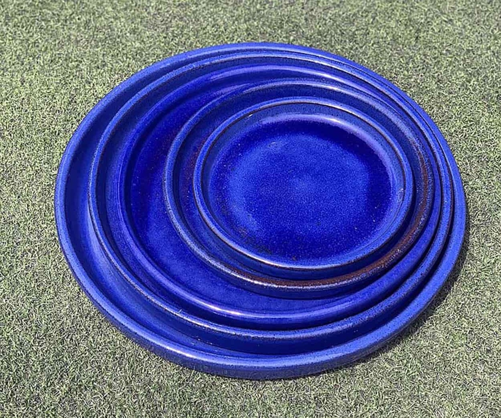 [PV-SCR01FB] ROUND SAUCER, FALLING BLUE, OD 23", ID 19"