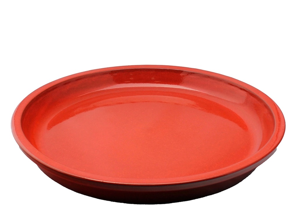 [PV-SCR01LRD] ROUND SAUCER, LAVISH RED, OD 23", ID 19"