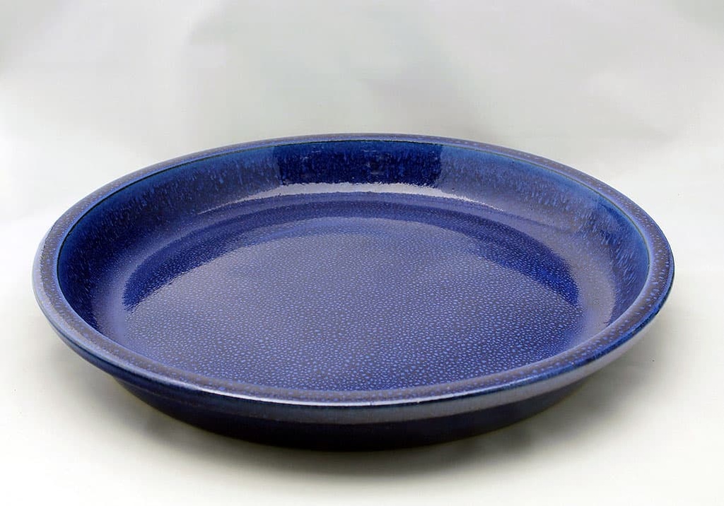 [PV-SCR03FBL] ROUND SAUCER, FALLING BLUE, OD 15", ID 12"