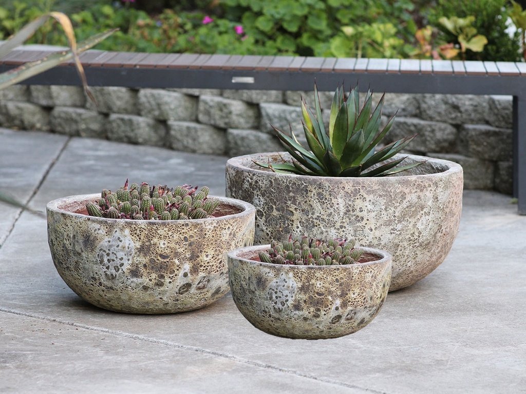 [PV-TS2351ABW-S3] HALF MOON BOWL, ATLANTIS BROWN, SET OF 3 - 23.0"X12.5", 19.5"X10.0", 16"X7.5"