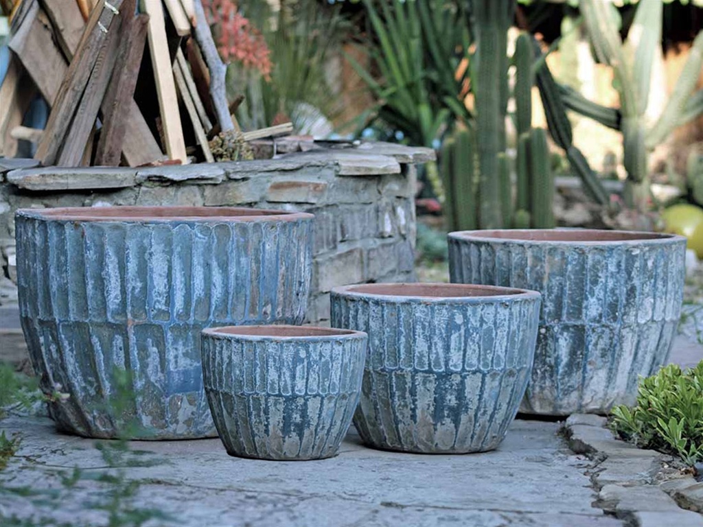 [PV-TS2357AGS-S4] VOLCANO BOWL POT, AEGEAN SEA, 23.5"X17.0", 20.0"X14.0", 16.0"X10.0", 12.0"X9.5"