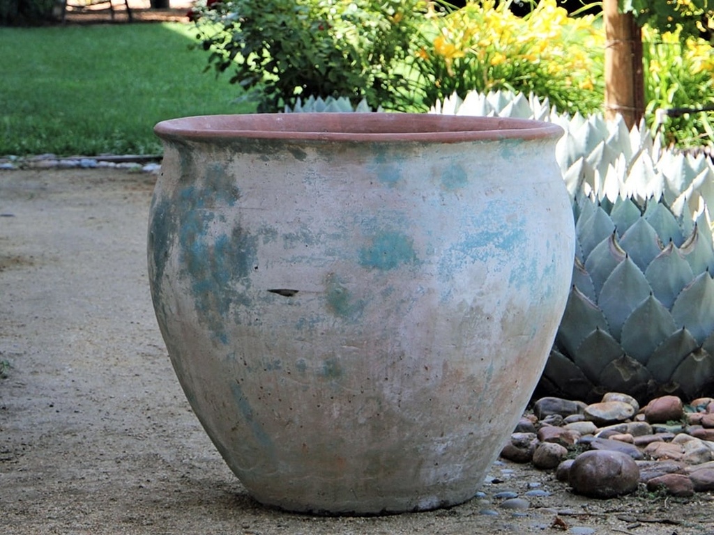 [PV-TSC2174AGS-A] MOROCCAN PLANTER, AEGEAN SEA, 30.5"X29.0"