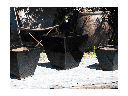 PETALUMA SQUARE TAPERED PLANTER,BLACK, SET OF 3