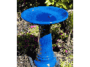 HYACINTH BIRDBATH, FALLING BLUE, 18.0" X 22.0"