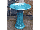 HYACINTH BIRDBATH, JADE, 18.0"x22.0"