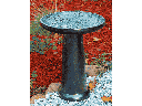 SUWANEE BIRDBATH/LOCKING TOP,ICE BLUE, 15"X19"