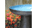 VICHY BIRDBATH/LOCKING TOP, SKY BLUE, 19"X27.50"