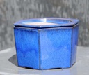HEXAGON SW POT, FALLING BLUE SIZE A 6.25" x 5.5" (SOLD IN CASE OF 6)