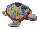 TALAVERA TIERRA LUZ TORTUGA NADADORA GRANDE, 14"X16"X4.5"