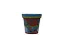 TALAVERA TIERRA LUZ GARDEN VASE #3, 6" x 6.5", SOLD IN CASE OF 6