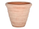 ROPE LINE PLANTER, ITALIAN TERRA COTTA, 27.5"X25.0"