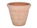 ROPE LINE PLANTER, ITALIAN TERRA COTTA, 14.0"X12.5"