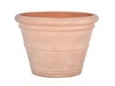 ROLL RIM PLANTER, ITALIAN TERRA COTTA, 24.0"X17.0"